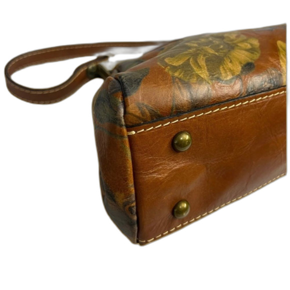 PATRICIA NASH LEATHER FERRARA SATCHEL BAG ENLIGHTENED GARDEN RETIRED FLORAL - Picture 6 of 14